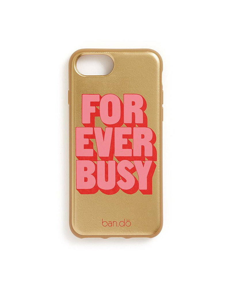 Leatherette Iphone 7/8 Case, Forever Busy