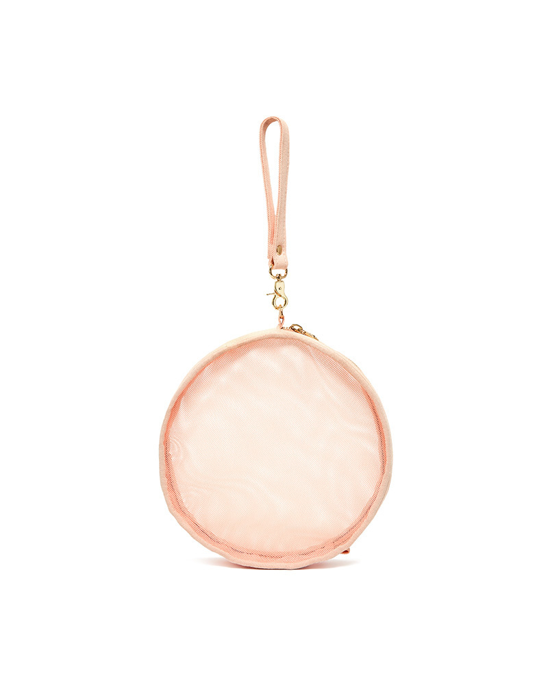 Seeing Things Circle Clutch - Apricot Mesh