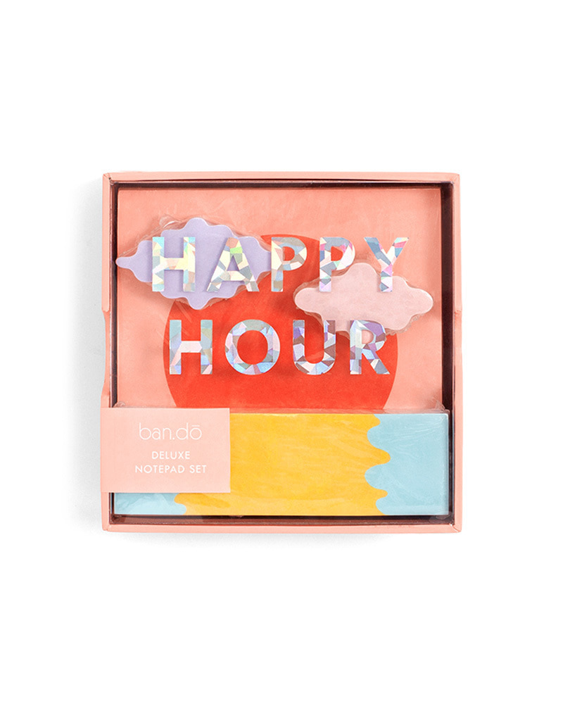 Deluxe Notepad Set - Happy Hour