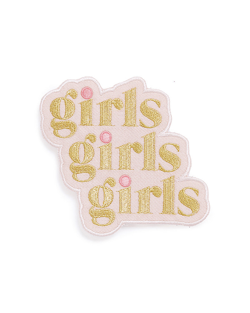 Patch, Girls Girls Girls (Metallic Gold Thread!)